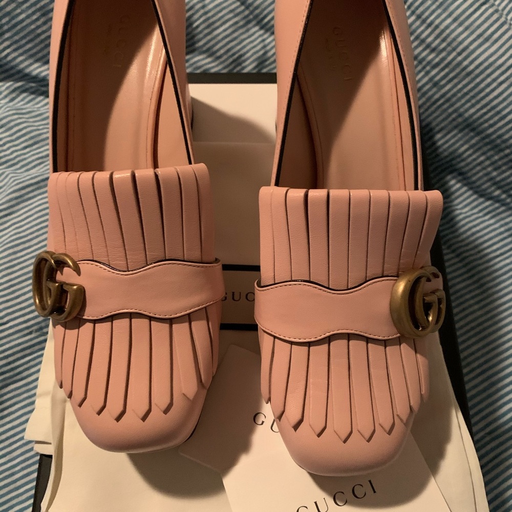 Gucci Kiltie Fringe Platform Pump NWT